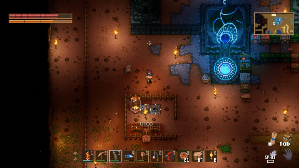 コアキーパーのゲーム画面